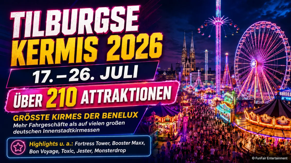 Tilburgse Kermis 2026: So groß ist Hollands Kirmes-Gigant wirklich – FunFair Entertainment