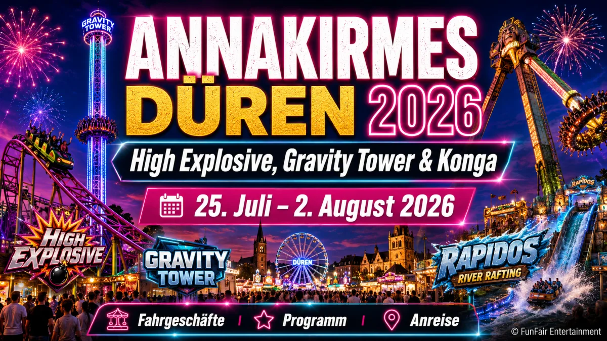 Annakirmes Düren 2026: Verträge unterschrieben, Fahrgeschäfte und Anreise – FunFair Entertainment