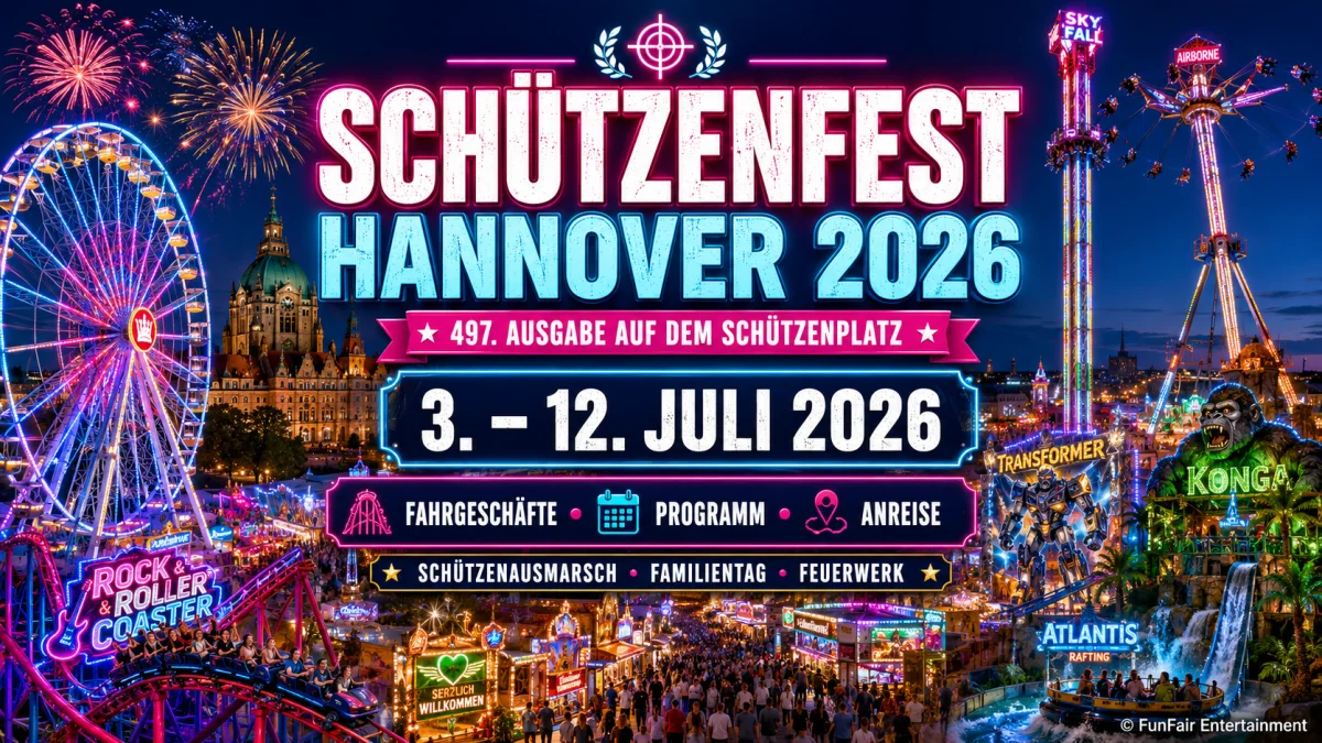 Schützenfest Hannover 2026: Fahrgeschäfte, Programm und Anreise – FunFair Entertainment