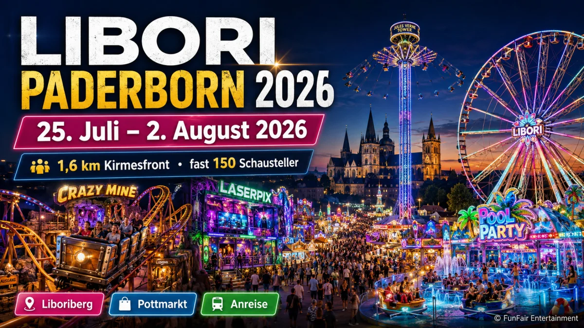 Libori Paderborn 2026: Kirmes, Kultur und fast 150 Schausteller auf dem Liboriberg – FunFair Entertainment