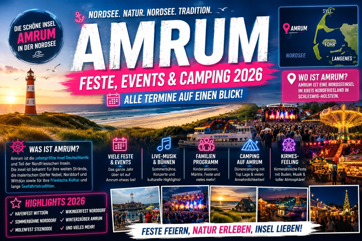 Amrum 2026: Alle großen Feste, kirmesähnlichen Veranstaltungen und Camping-Infos – FunFair Entertainment