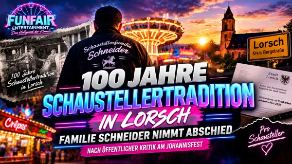 FunFair-News-Titelbild zur 100-jährigen Schaustellertradition der Familie Schneider in Lorsch