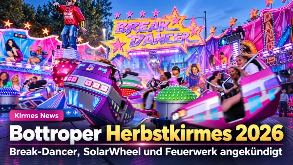 Bottroper Herbstkirmes 2026: Break Dancer, SolarWheel und Feuerwerk angekündigt – FunFair Entertainment