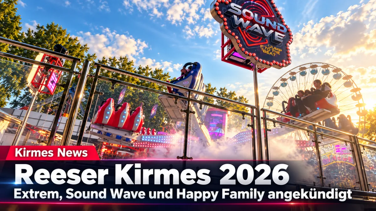 Reeser Kirmes 2026: Extrem, Sound Wave und Happy Family – Fahrgeschäfte und Programm – FunFair Entertainment