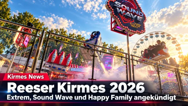 Reeser Kirmes 2026: Extrem, Sound Wave und Happy Family – Fahrgeschäfte und Programm – FunFair Entertainment