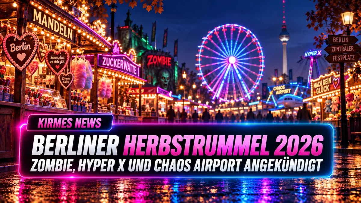 Berliner Herbstrummel 2026: Geisterbahn Zombie, Hyper X und über 80 Attraktionen – FunFair Entertainment