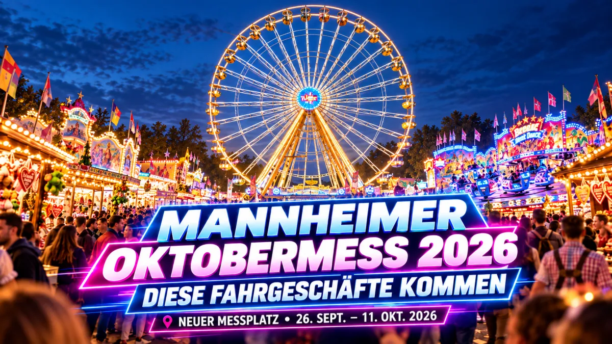 Mannheimer Oktobermess 2026: Diese Fahrgeschäfte kommen auf den Neuen Messplatz – FunFair Entertainment