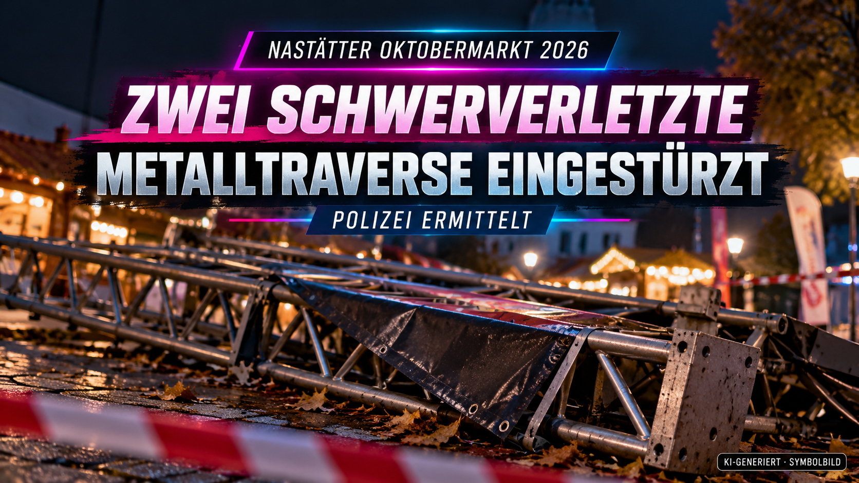 Nastätter Oktobermarkt 2026: Zwei Schwerverletzte nach Einsturz einer Metalltraverse – FunFair Entertainment