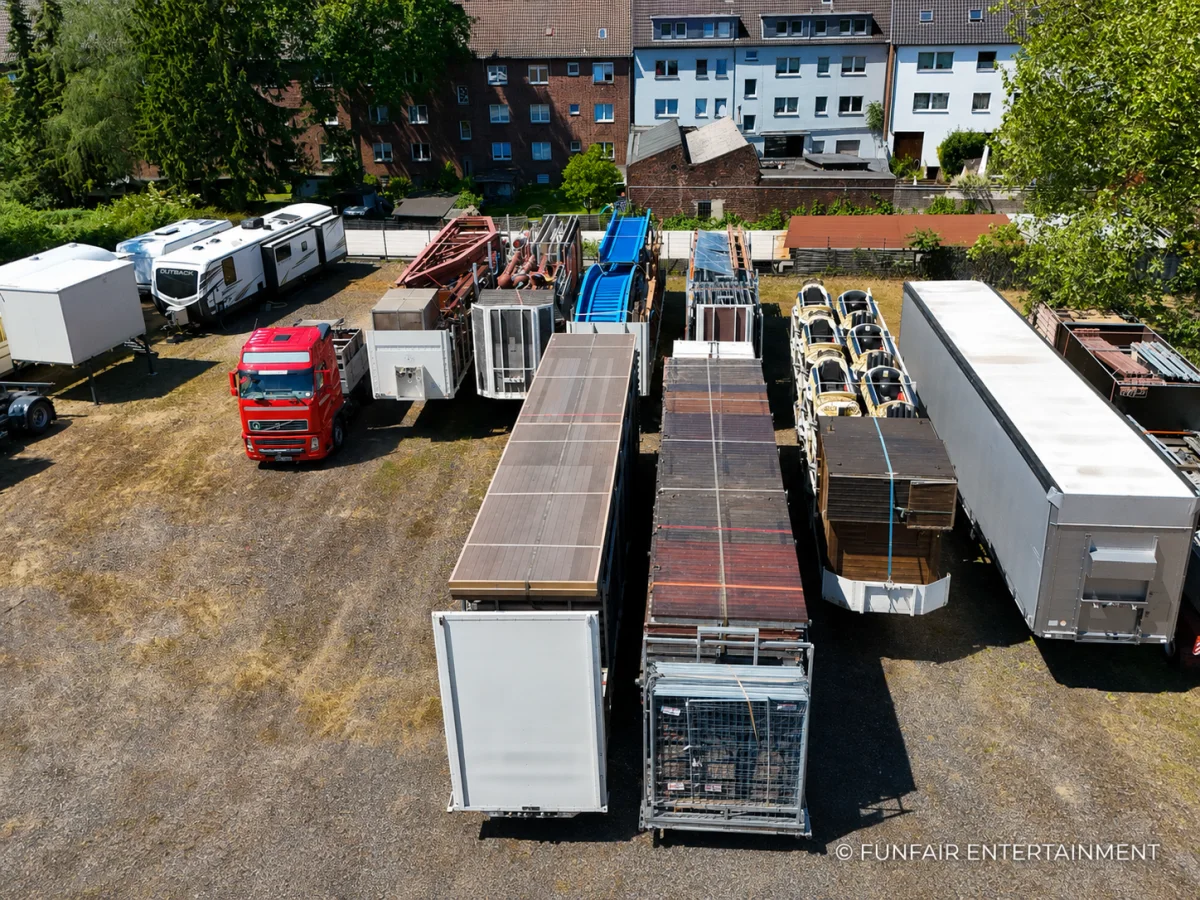 Auf Manitous Spuren: Luftaufnahmen zeigen Wasserbahn-Transporte in Sterkrade
