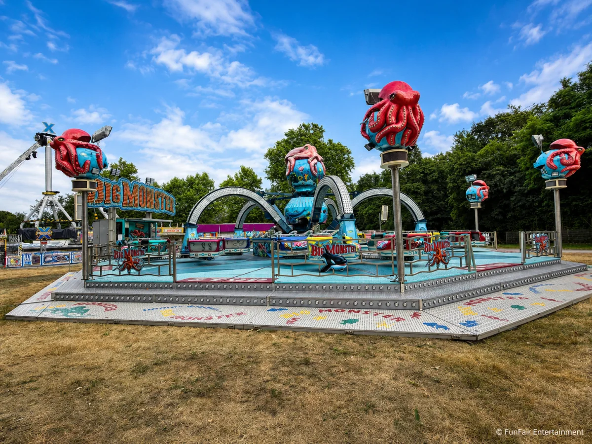 Beecker Kirmes 2026 im Aufbau: FunFair Entertainment war vor Ort