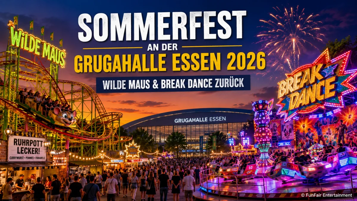 Sommerfest an der Grugahalle Essen 2026: Wilde Maus und Break Dance kehren zurück