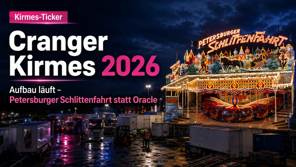 Cranger Kirmes 2026 im Aufbau: Festplatz füllt sich