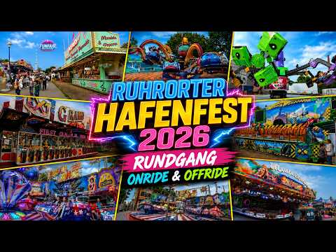 RUNDGANG RUHRORTER HAFENFEST 2026 ⚓| Onride & Offride Hafenkirmes Duisburg